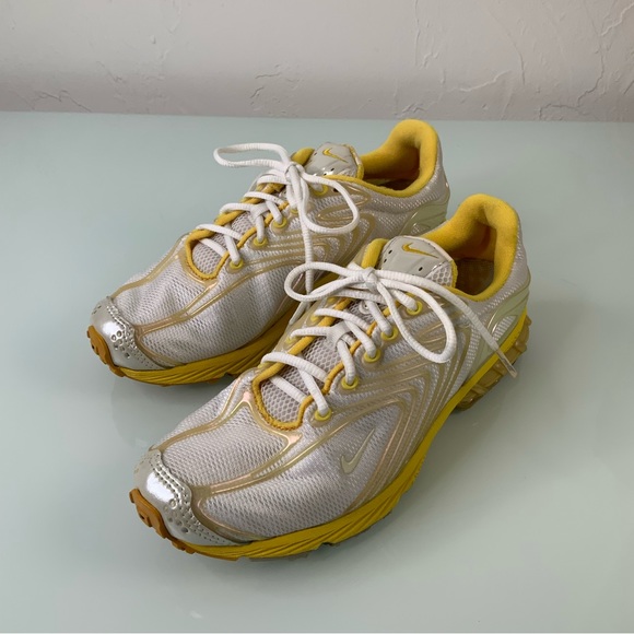 Nike Zoom Air Vapor series running iridescent trim sneaker white yellow SZ 7 EUC - Picture 16 of 16